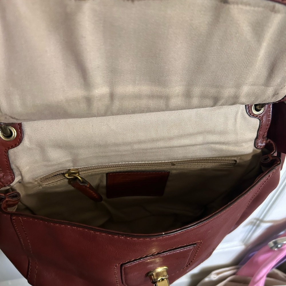Coach Brown Leather willis Legacy crossbody - Picture 6 of 8